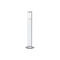 湘玻 玻璃量筒 量入100mL六角底