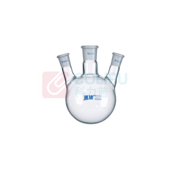 湘玻 斜三口烧瓶圆底反应瓶 500mL/19*24*19