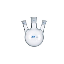 湘玻 斜三口烧瓶圆底反应瓶 500mL/19*24*19