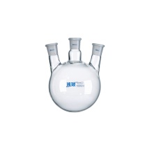 湘玻 斜三口烧瓶圆底反应瓶 1000mL/24*24*24