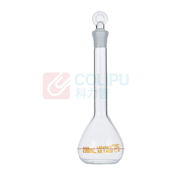 LABSHARK 玻璃容量瓶 200mL (透明)