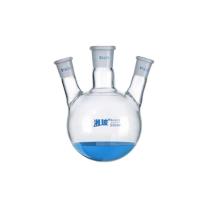 湘玻 斜三口烧瓶 500ml 19*24*19mm
