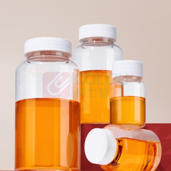 LABSHARK 塑料瓶 500mL 10个/包 塑料试剂瓶透明大广口实验室样品瓶广口分装空瓶加厚聚酯
