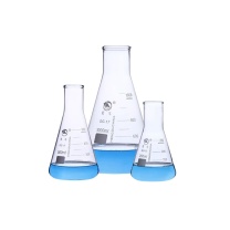 蜀牛 三角烧瓶 B-001021-10 B-001021-10 高硼硅玻璃;化学性质稳定;耐腐蚀强;表面光滑;透光率高;常用于实验或液体存放 25mm 54mm 50ml 不带把手 无盖 高硼硅玻璃
