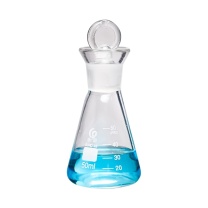 垒固 三角烧瓶 B-001102 B-001102 高硼硅玻璃;透明 25mL 65mm 100ml 不带把手 带盖 高硼硅玻璃 三角烧瓶 114mm 12个/盒 盒