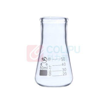 蜀牛 三角烧瓶 B-030501 B-030501 广口 10mL 29mm 50mm 50ml 不带把手 无盖 高硼硅玻璃 三角烧瓶 86mm 10个/盒 盒
