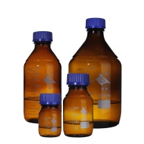 蜀牛 螺口试剂瓶 B-006401-20 B-006401-20 蓝盖 玻璃 螺纹 蓝色 透明 螺口试剂瓶 100ml 20个/盒 盒