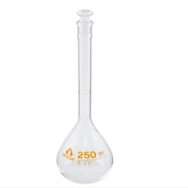 亚速旺 容量瓶 250ml 玻璃 含校准证书