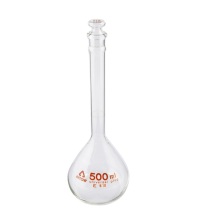 亚速旺 容量瓶 500ml 玻璃 含校准证书