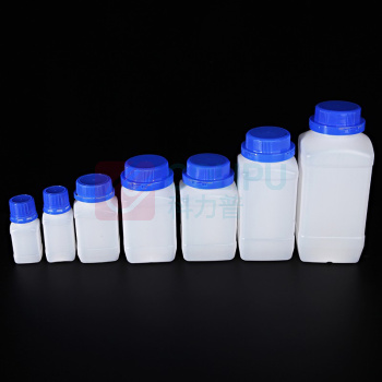 垒固 塑料方瓶蓝盖HDPE(带内盖) S-001302 100ml