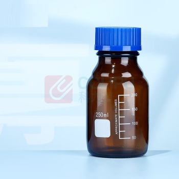 湘玻 玻璃试剂瓶 250mL (棕色蓝盖)