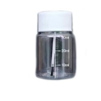 腾辉卓华 广口塑料瓶 带毛刷 30ml 高5.7cm*宽3.2cm 口径2.6cm 