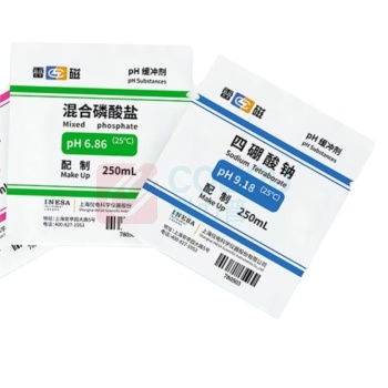 雷磁 pH缓冲试剂 780500N02 pH4.00+6.86+9.18套装 粉剂 3种×50包 套