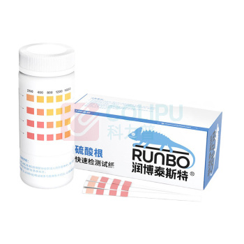 润博泰斯特 硫酸根离子检测试纸 250-1600mg/L 50条