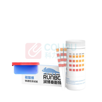 润博泰斯特 硫酸根离子检测试纸 250-1600mg/L 50条