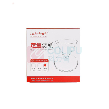 LABSHARK 定量滤纸 18cm(慢速) 100张/盒