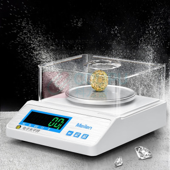 Meilen 美琳分析电子天平 300g/0.001g 送防风罩+砝码(圆盘) MTQ300D