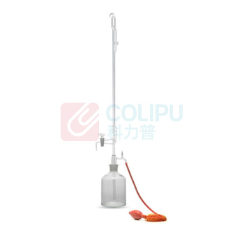 科睿才 滴定管 60402 透明10ml四氟阀门配1000ml瓶