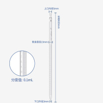 湘玻 环标刻度移液管吸量管 25mL