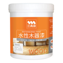 三青 水性木器漆清漆 家具翻新漆 刷门窗衣柜油漆木用涂料 透明半哑光1KG