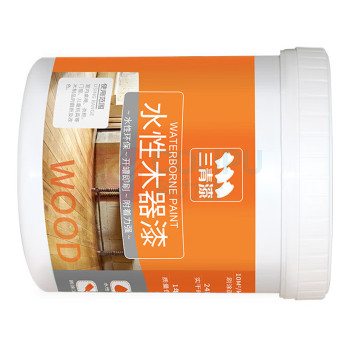 三青 水性木器漆清漆 家具翻新漆 刷门窗衣柜油漆木用涂料 透明半哑光1KG