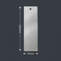 XMSJ 准检测铝片 75mm*200mm*1.5mm 有孔 不含检测费用 不含检测报告