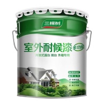 三棵树 室外耐候外墙漆翻新乳胶漆 20kg (黄色)