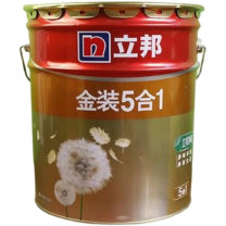 立邦 金装净味5合1内墙乳胶漆 金装净味5合1 5L (哑光白)