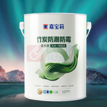 嘉宝莉 优天然竹炭防潮防霉五合一墙面漆 内墙乳胶漆 6.4KG (白色)