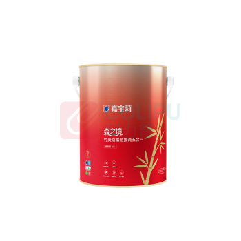 嘉宝莉 森之境竹炭防霉易擦洗五合一面漆 内墙乳胶漆 6.4KG (白色)