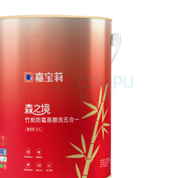 嘉宝莉 森之境竹炭防霉易擦洗五合一面漆 内墙乳胶漆 6.4KG (白色)