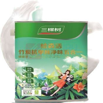 三棵树 乳胶漆 亮白色 18L 