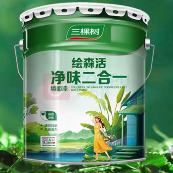 三棵树 乳胶漆 亮白色 18L 
