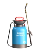 德力西喷雾器农药手动气压式喷水壶 5L带底座【特厚】360°伸缩铜杆