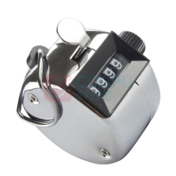 OSTRAVAR 机械式手动金属计数器 尺寸：4.5cm*3cm 进行十进按动计数器 (银色)
