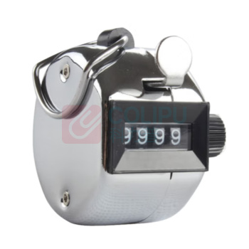 OSTRAVAR 机械式手动金属计数器 尺寸：4.5cm*3cm 进行十进按动计数器 (银色)