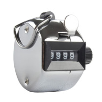 OSTRAVAR 机械式手动金属计数器 尺寸：4.5cm*3cm 进行十进按动计数器 (银色)