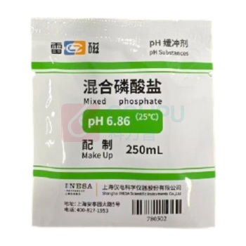 雷磁 pH缓冲试剂 pH6.86 粉剂 10包 1盒 780502N01