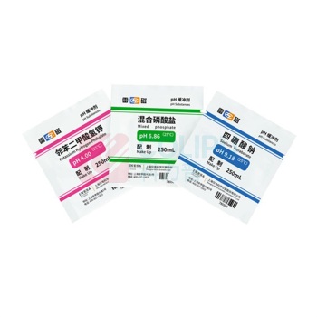 雷磁 pH4.00、6.86、9.18缓冲试剂套装 粉剂 3种×5包 1套 780500N01