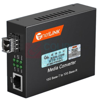 netLINK 万兆光纤收发器多模双纤光电转换器 HTB-10G-M/SFP+ 850nm 300米