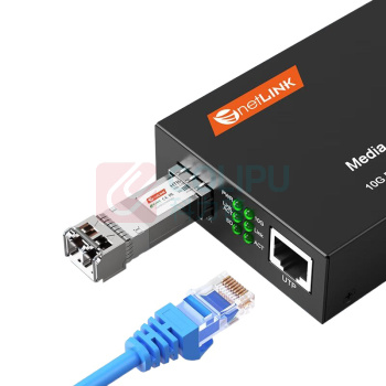 netLINK 万兆光纤收发器多模双纤光电转换器 HTB-10G-M/SFP+ 850nm 300米