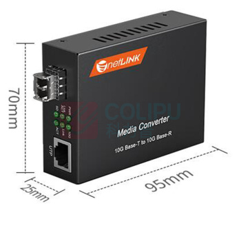 netLINK 万兆光纤收发器多模双纤光电转换器 HTB-10G-M/SFP+ 850nm 300米