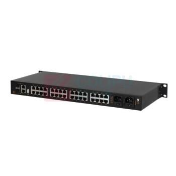 迈威 工业串口服务器 Mport3232-2AD220 【千兆光电复用口】