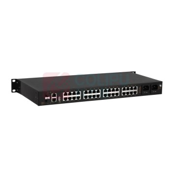 迈威 工业串口服务器 Mport3232-2AD220 【千兆光电复用口】