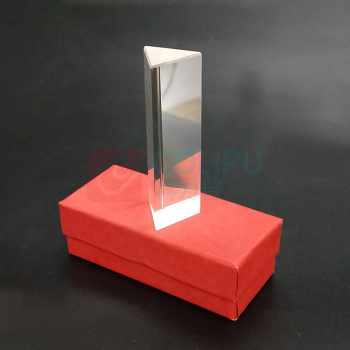 安赛瑞 三棱镜 600482 棱长15cm等边3cm 红色礼盒装
