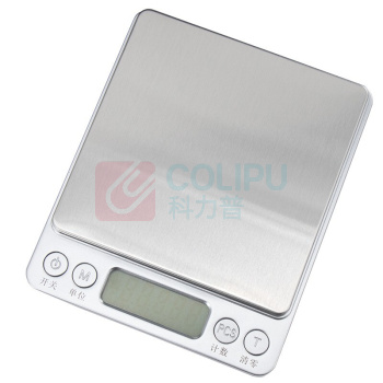 海斯迪克 HYSTIC 电子秤 实验室用电子称 HKQS-112 100009785137 电池款/中文版3000g/0.1g