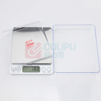 海斯迪克 HYSTIC 电子秤 实验室用电子称 HKQS-112 100009785137 电池款/中文版3000g/0.1g