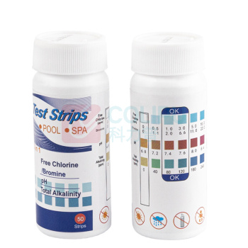 海斯迪克 HYSTIC 3合1水测试纸PH酸碱/余氯/臭硬度水质检测泳池温泉试纸 100037943102 2瓶(共100条)