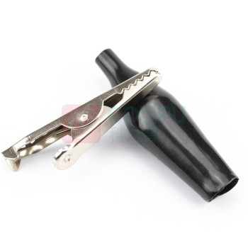 海斯迪克 HYSTIC 小号中号大号鳄鱼夹 护套夹护套鳄鱼夹子 HKCL-98 100011681737 28MM (黑色)