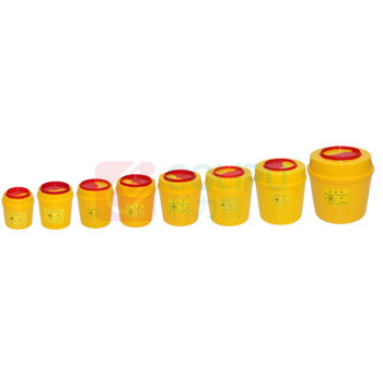 海斯迪克 HYSTIC 圆型黄色利器盒 锐器盒 HKCX-22 100039961454 圆形利器盒6L(10个)
